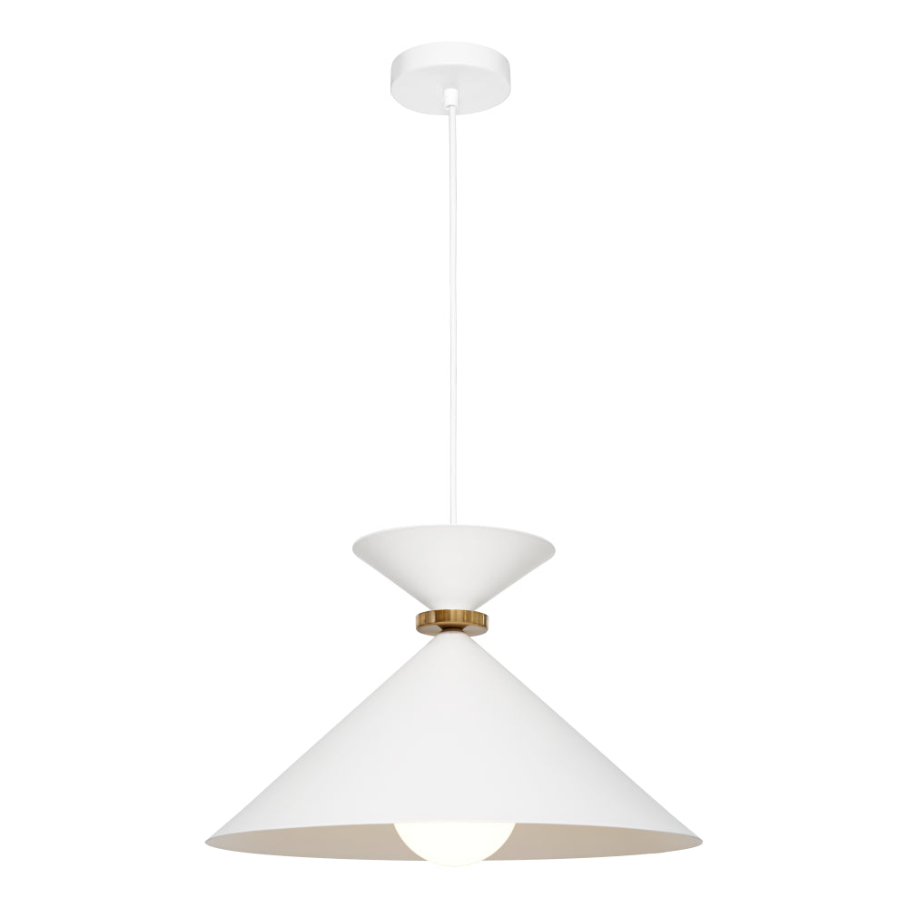 Julia Large Pendant Light White - JULI1PLWHT