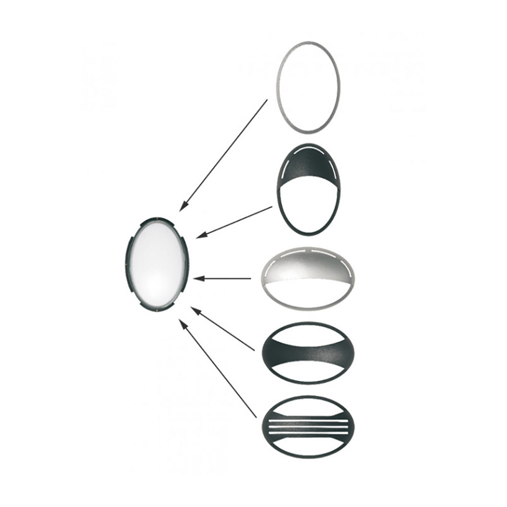 Buy LED Bunker Lights Australia Jack Oval LED Bunker Light Black 4000K - GJ2143