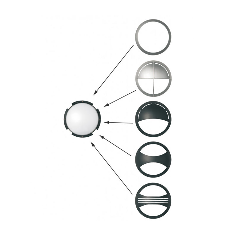 Buy Bunker Lights Australia Jack Round Bunker Light Black - GJ2201