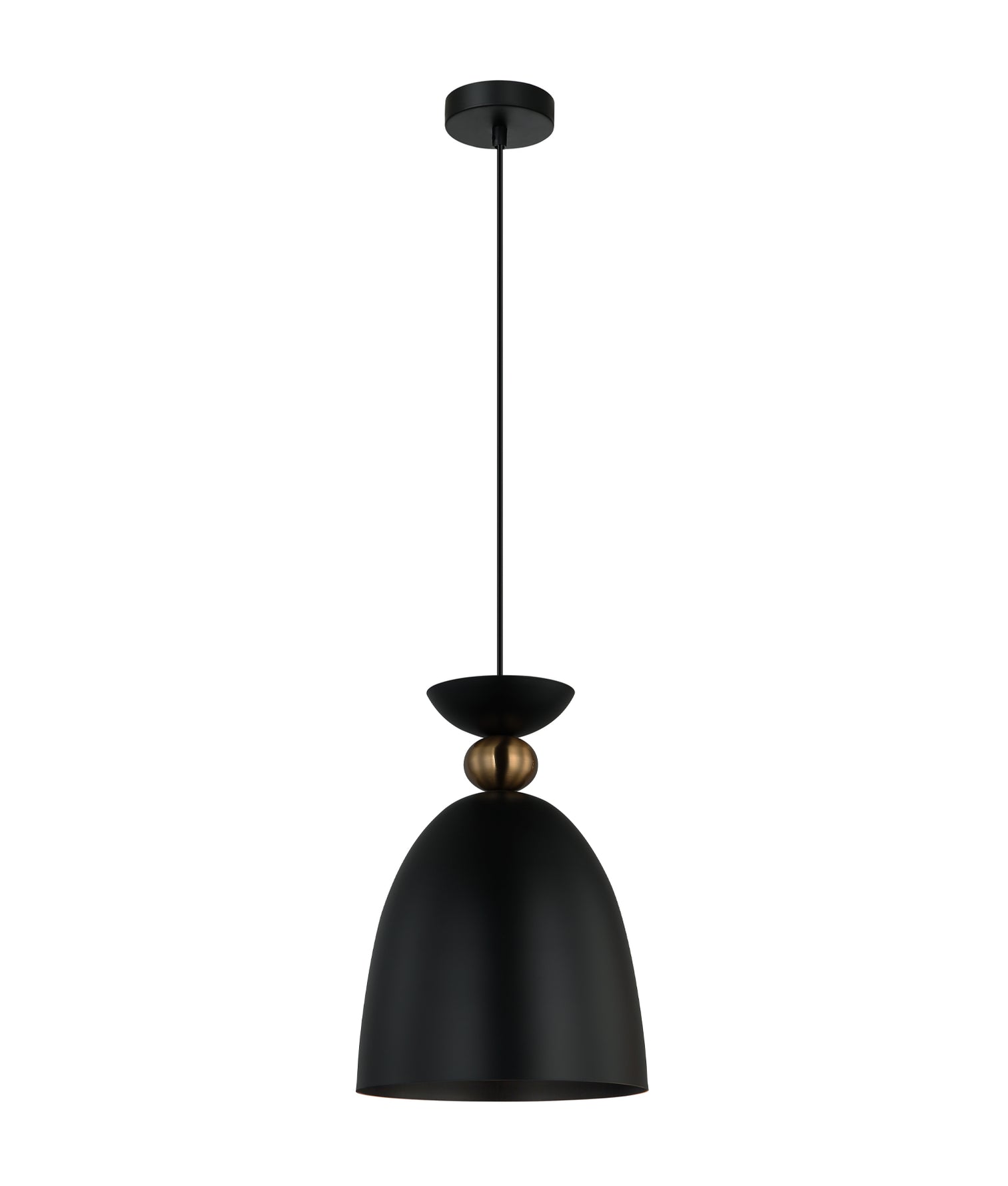 Kansi Bell Shap Pendant Light Matte Black - KANSI2