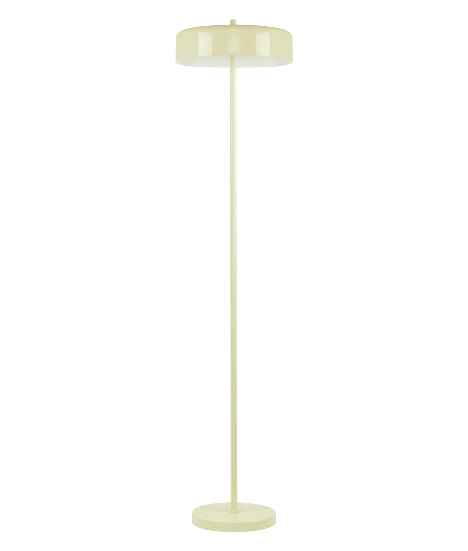 Kello Drum Shade Floor Lamp Glossy Cream - KELLO-F1