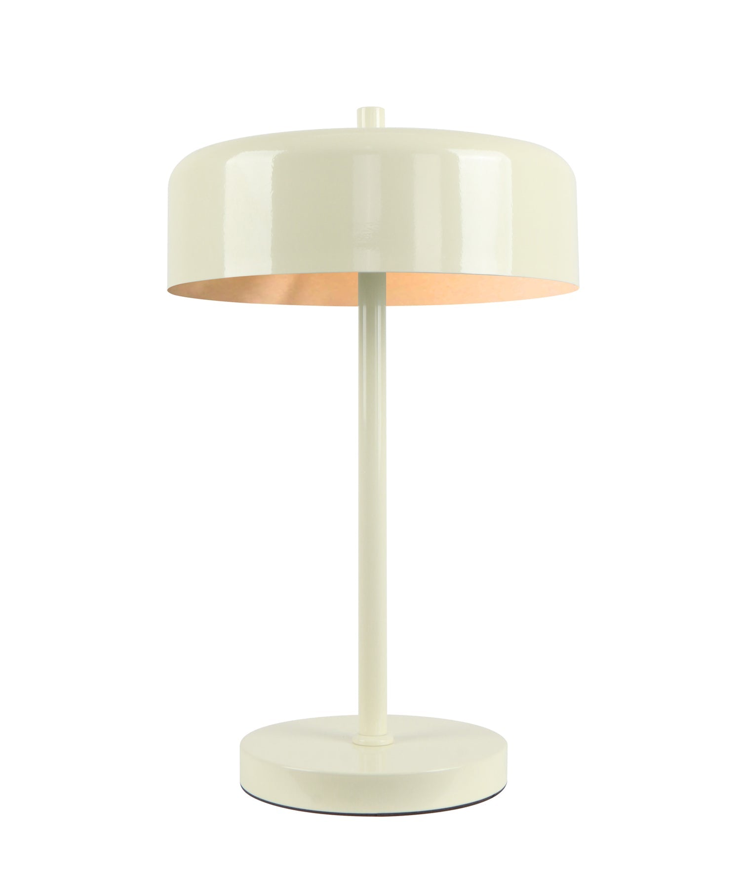 Kello Drum Shade Table Lamp Glossy Cream - KELLO-T1