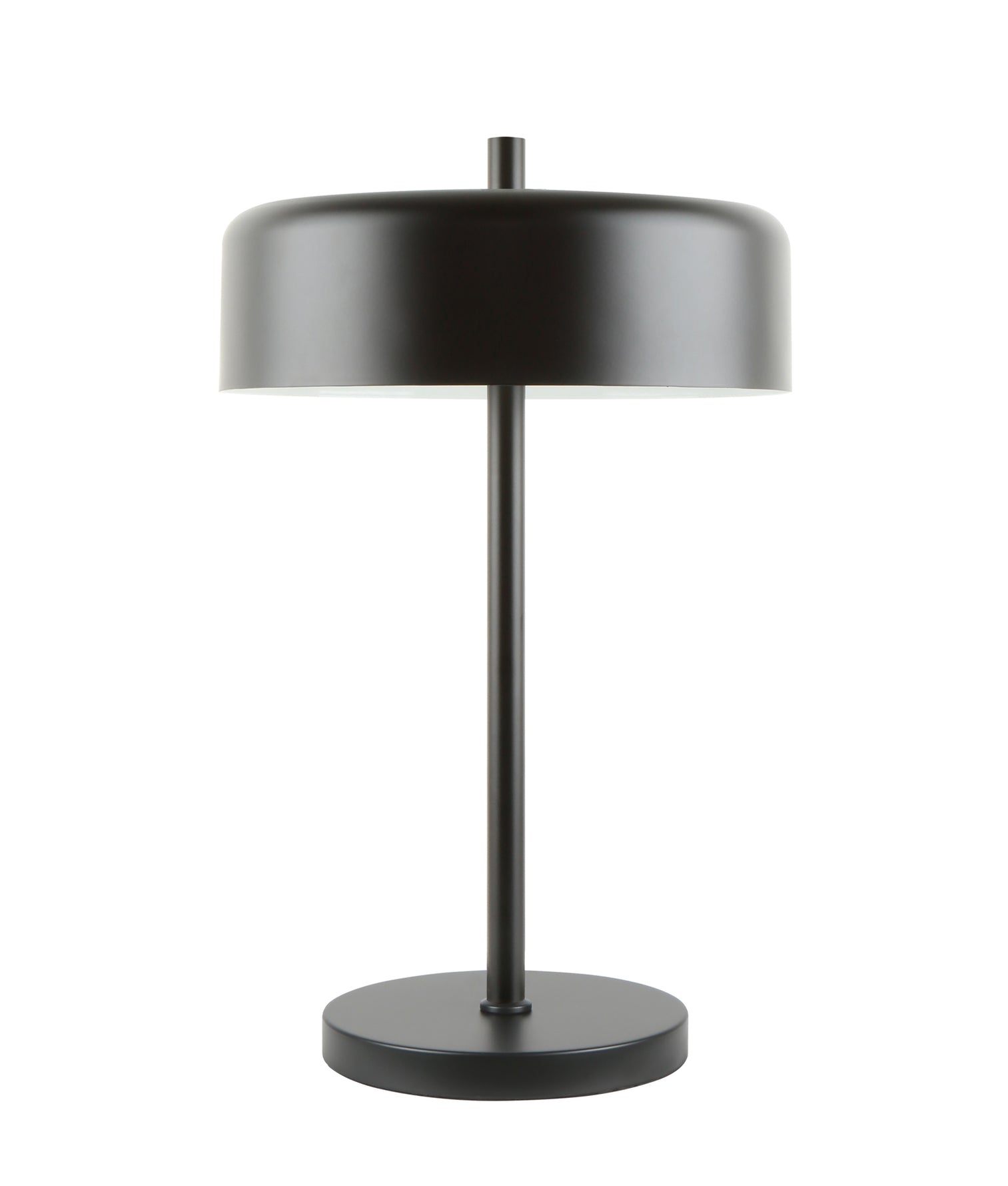 Kello Drum Shade Table Lamp Matte Black - KELLO-T2