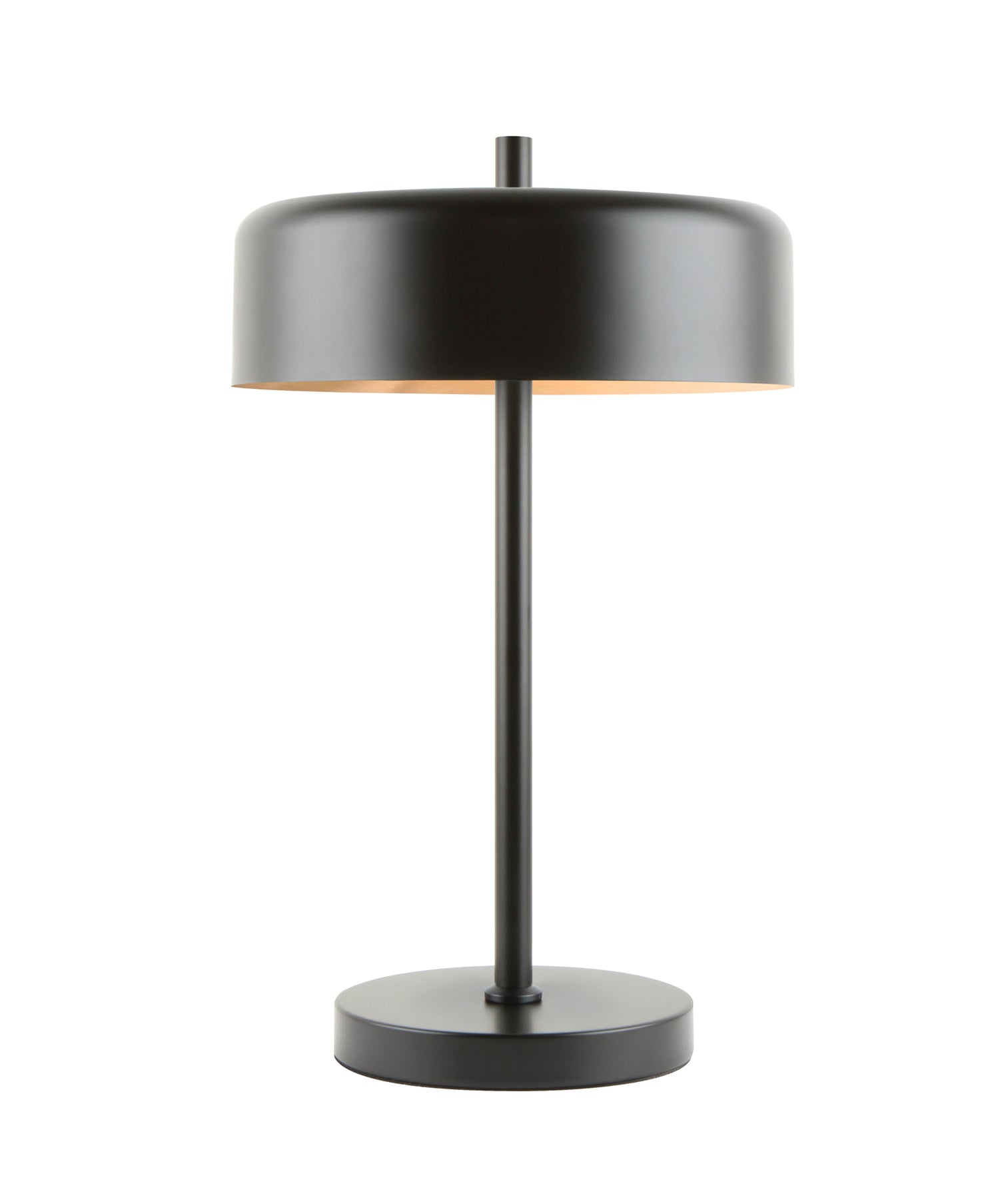 Kello Drum Shade Table Lamp Matte Black - KELLO-T2