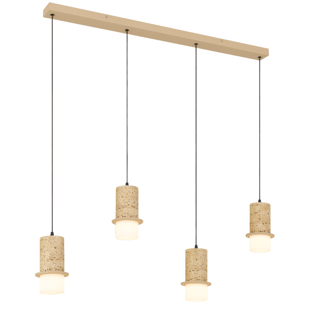 Kolisa LED 4 Light Island Pendant 24W Tri Colour Beige - KOLISA PE4B-BE