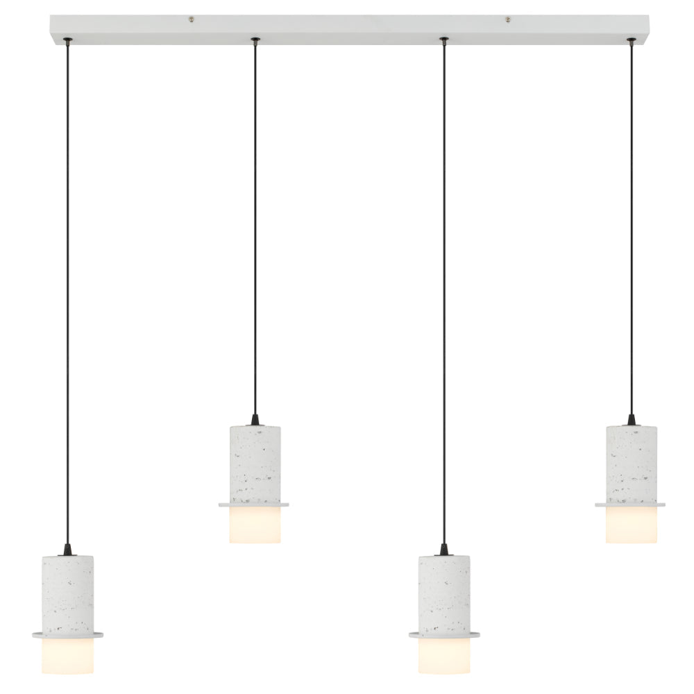 Kolisa LED 4 Light Island Pendant 24W Tri Colour White - KOLISA PE4B-WH