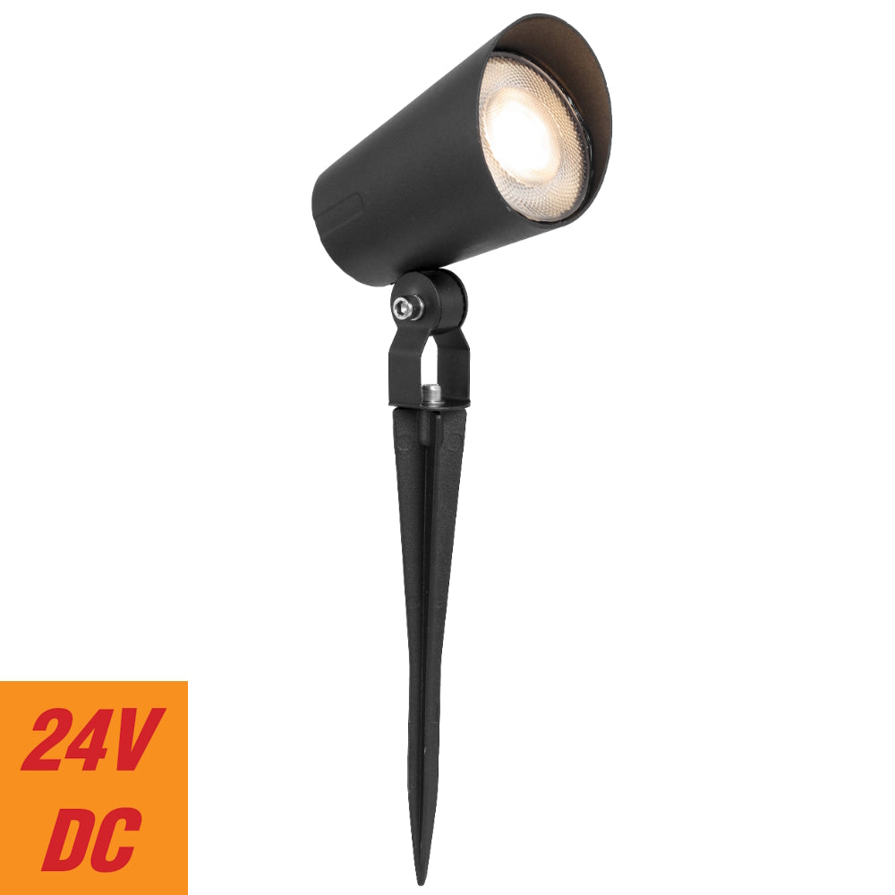 Krilux LED Spotlight 24V 12W 3000K Black - KRILUX SP12-BK3