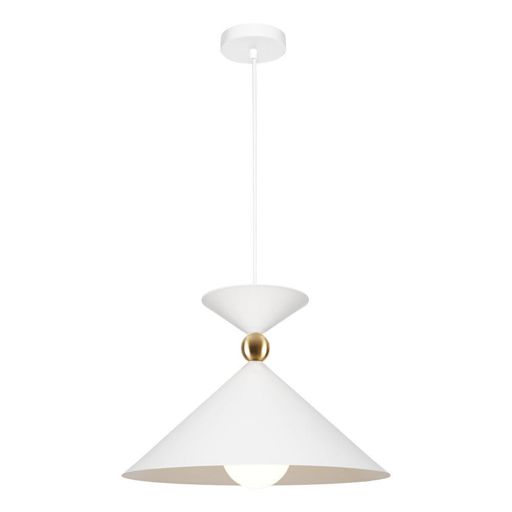 Krissy Large Pendant Light White - KRISS1PLWHT