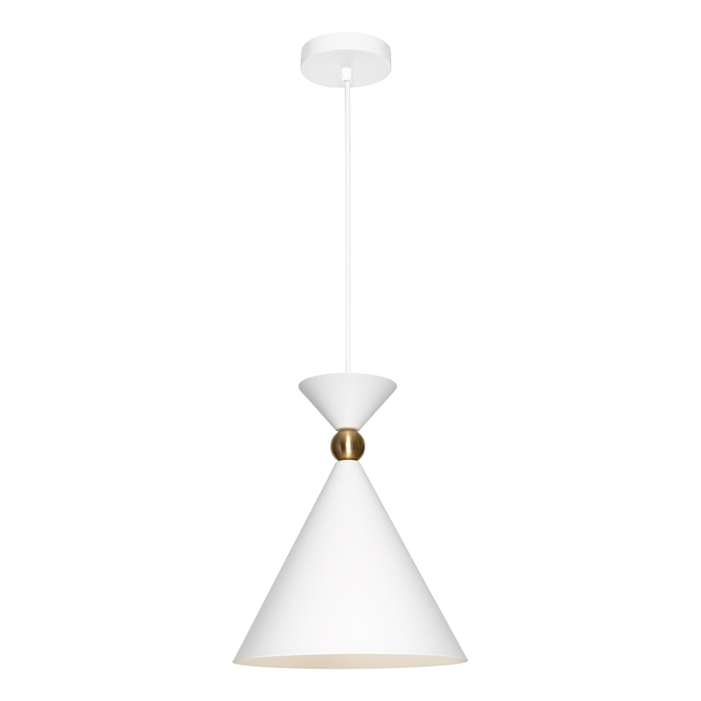 Krissy Small Pendant Light White - KRISS1PSWHT
