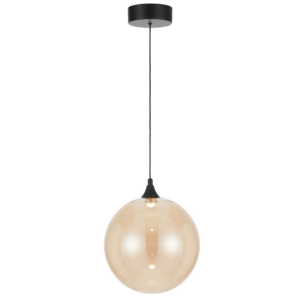 Kupla LED Pendant 4W 3000K Black & Champagne - KUPLA PE1-BKCHM