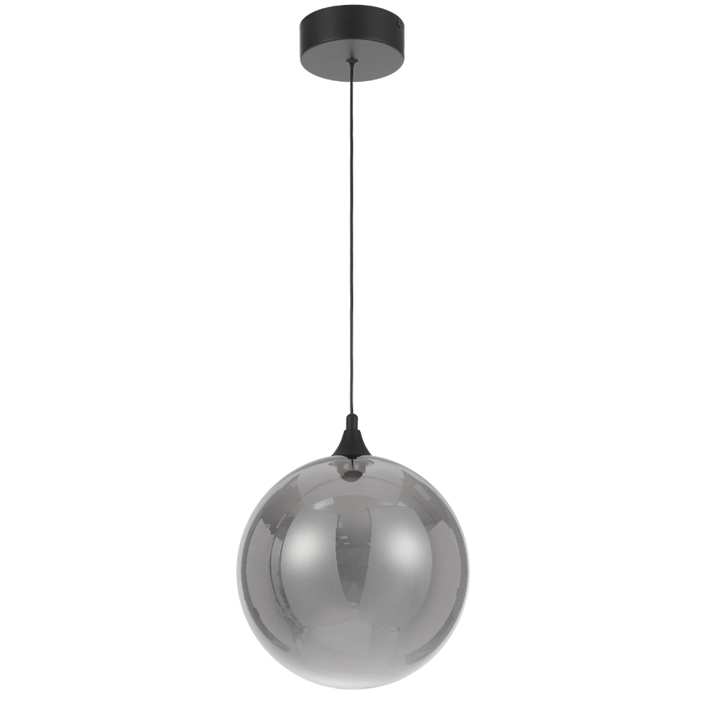Kupla LED Pendant 4W 3000K Black & Smoke - KUPLA PE1-BKSM