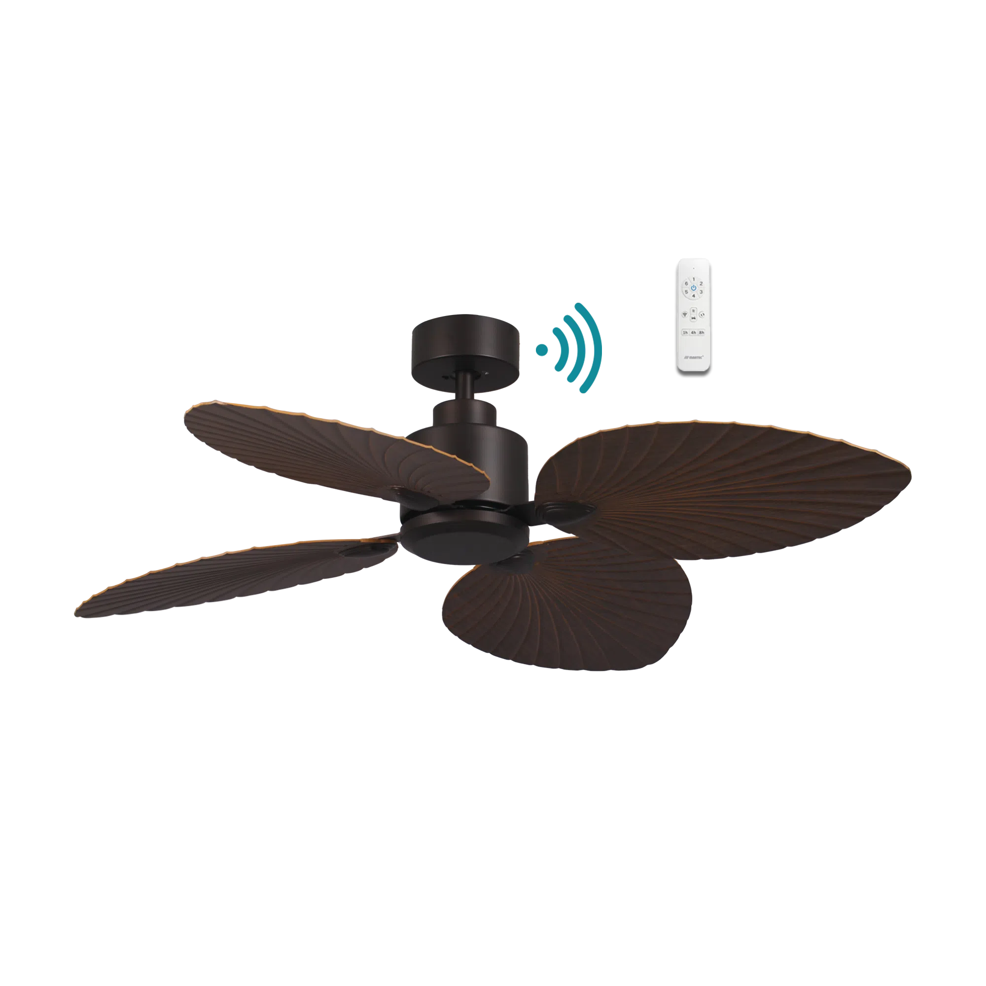 Kingston DC Ceiling Fan 50" 4 Blade Old Bronze With WIFI Remote - MKDC124OB