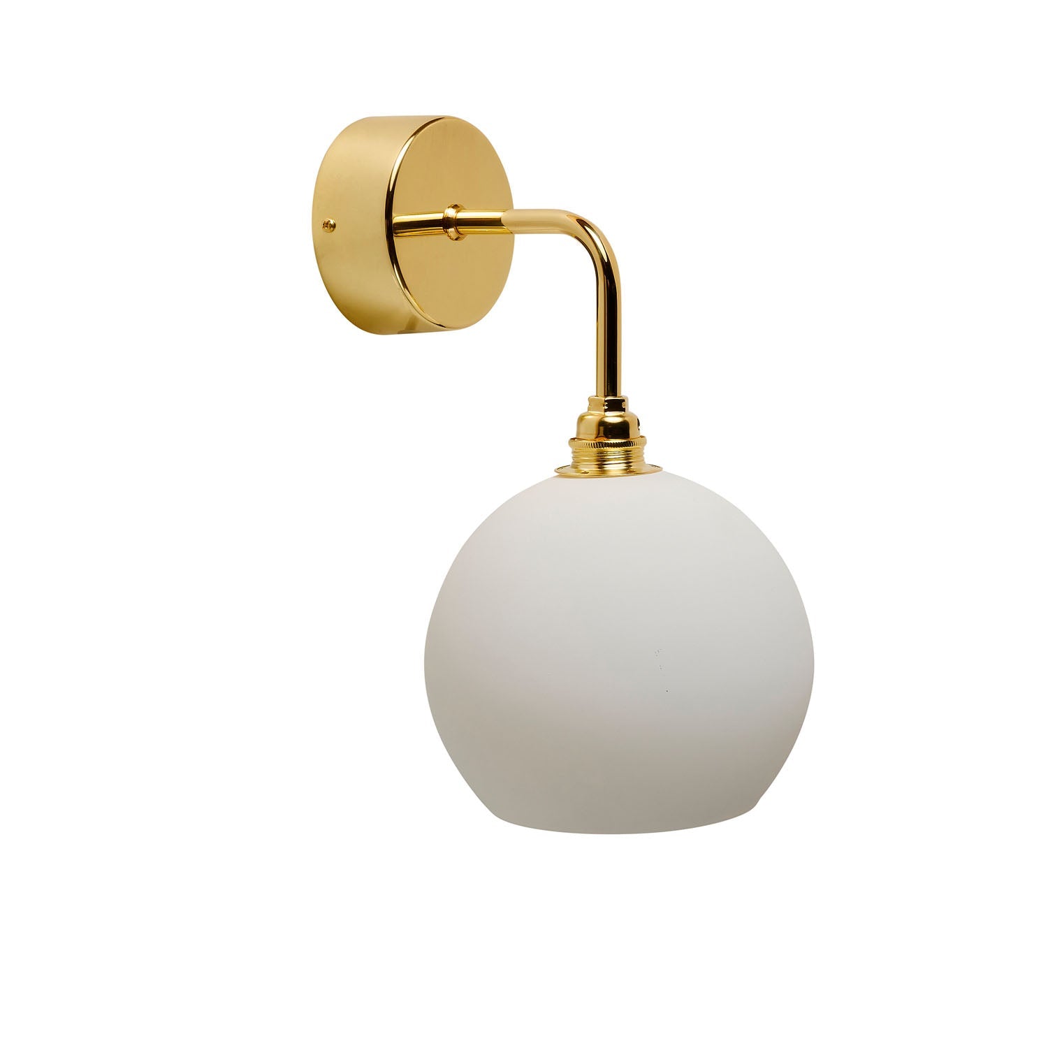 Rowan Small Wall Light Marshmallow & Shiny Gold - LA101561W