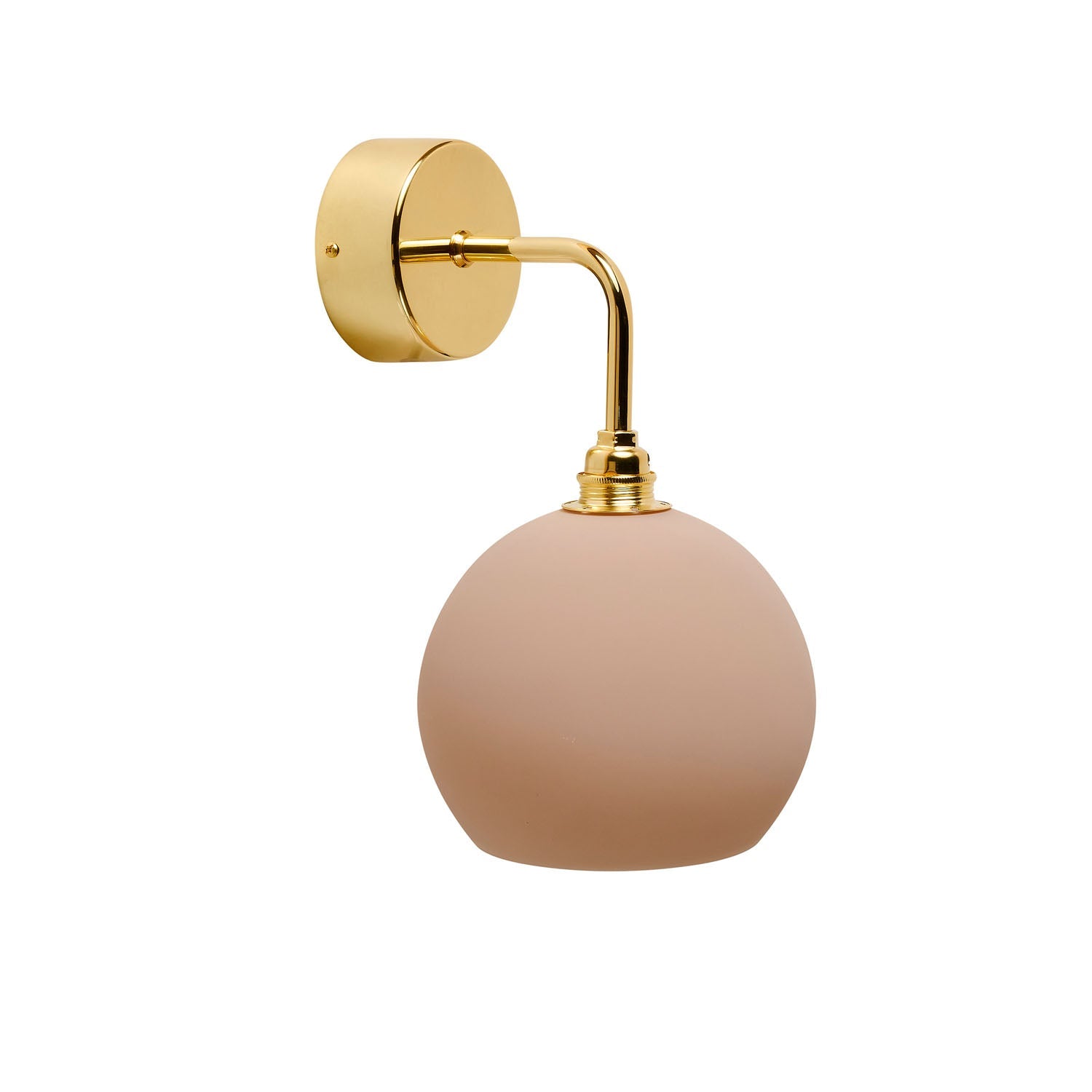 Rowan Small Wall Light Latte & Shiny Gold - LA101565W