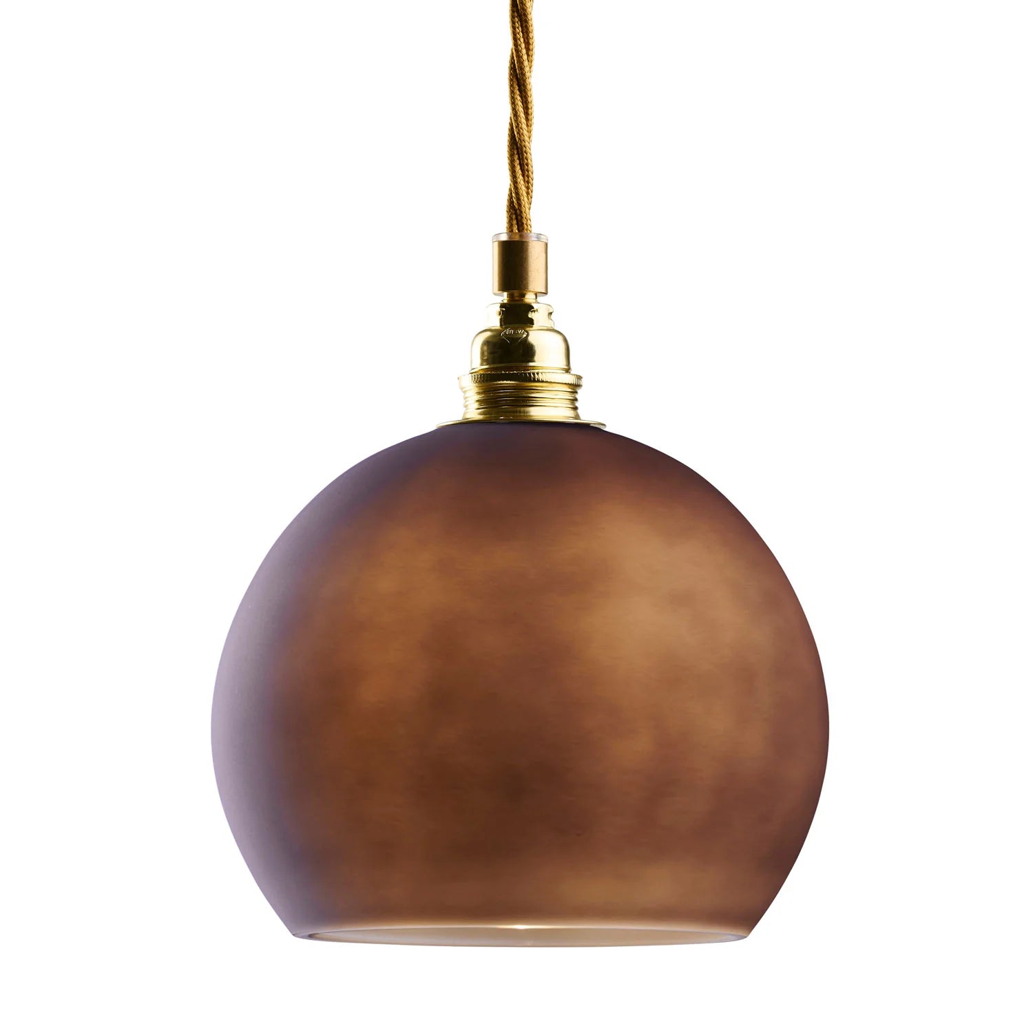 Rowan Small Pendant Light Earl Grey & Matt Gold - LA101569