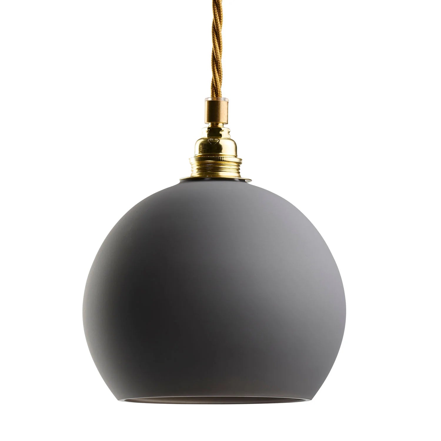 Rowan Small Pendant Light Earl Grey & Matt Gold - LA101569