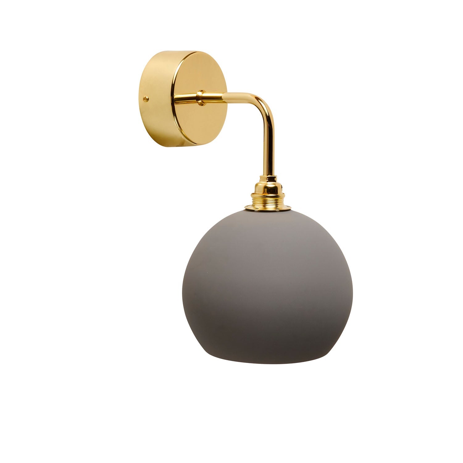 Rowan Small Wall Light Earl Grey & Shiny Gold - LA101569W