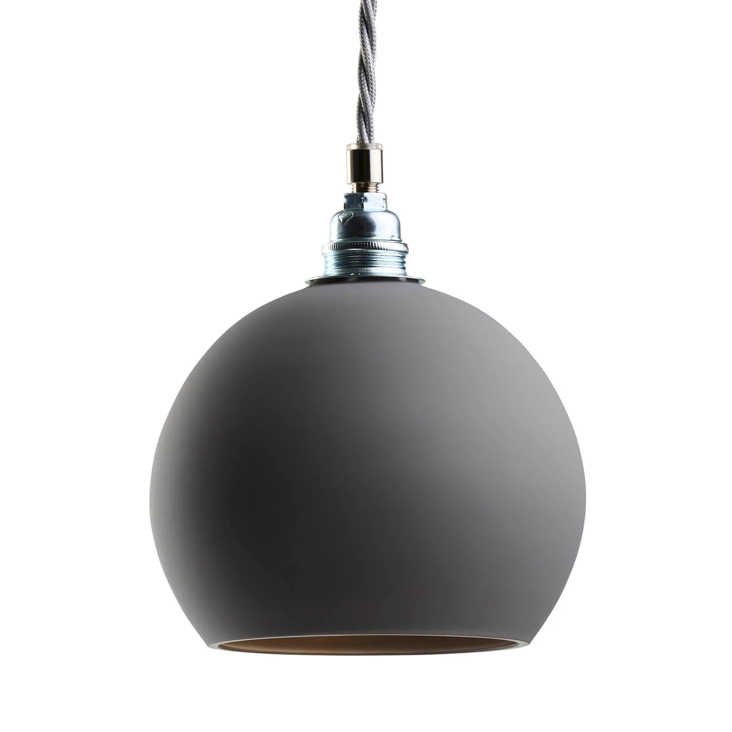 Rowan Small Pendant Light Earl Grey & Matt Silver - LA101570