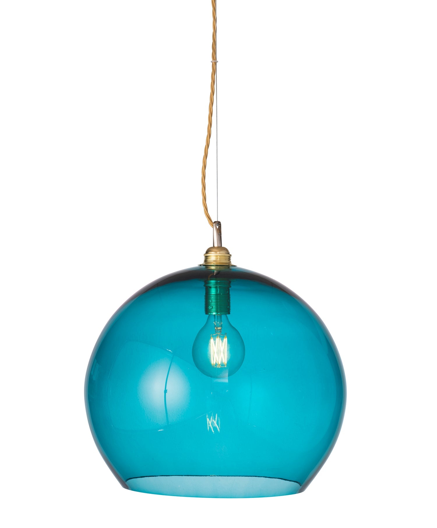 Rowan Large Pendant Light Angry Sea & Matt Gold - LA101765