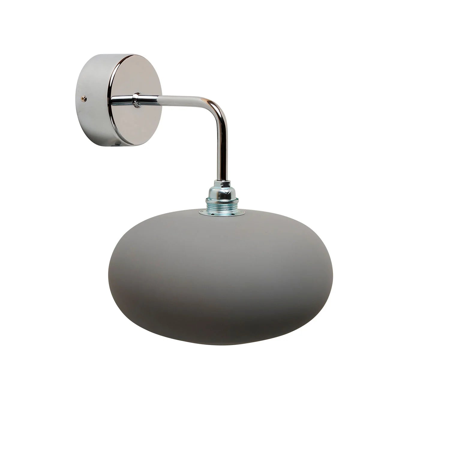 Horizon Small Wall Light Earl Grey & Shiny Silver - LA101860W