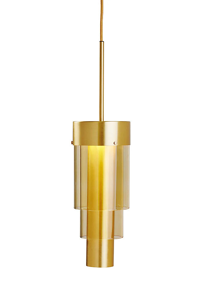A-spire Pendant Light Golden Smoke & Brushed Brass - LA102005