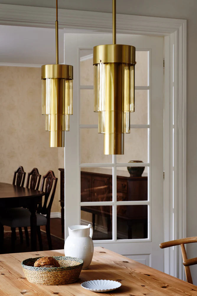 A-spire Pendant Light Golden Smoke & Brushed Brass - LA102005