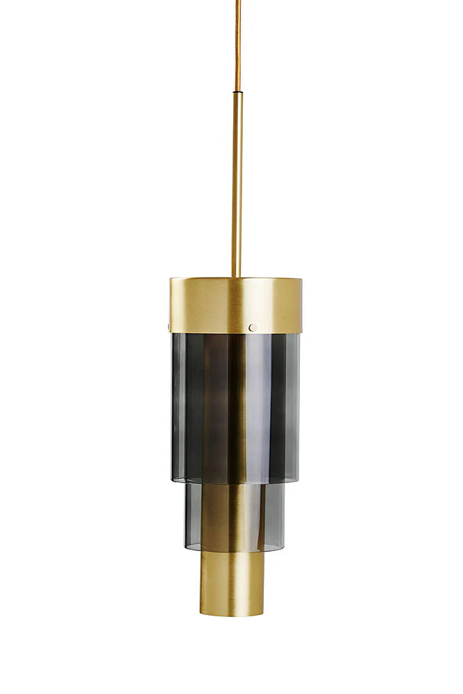 A-spire Pendant Light Smokey Grey & Brushed Brass - LA102006