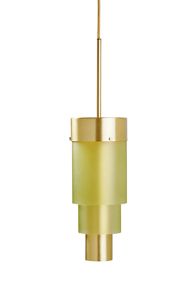 A-spire Pendant Light Sanded Olive & Brushed Brass - LA102008