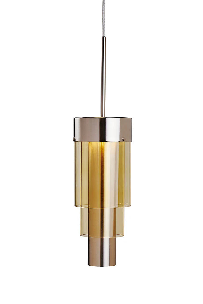 A-spire Pendant Light Golden Smoke & Brushed Silver - LA102012