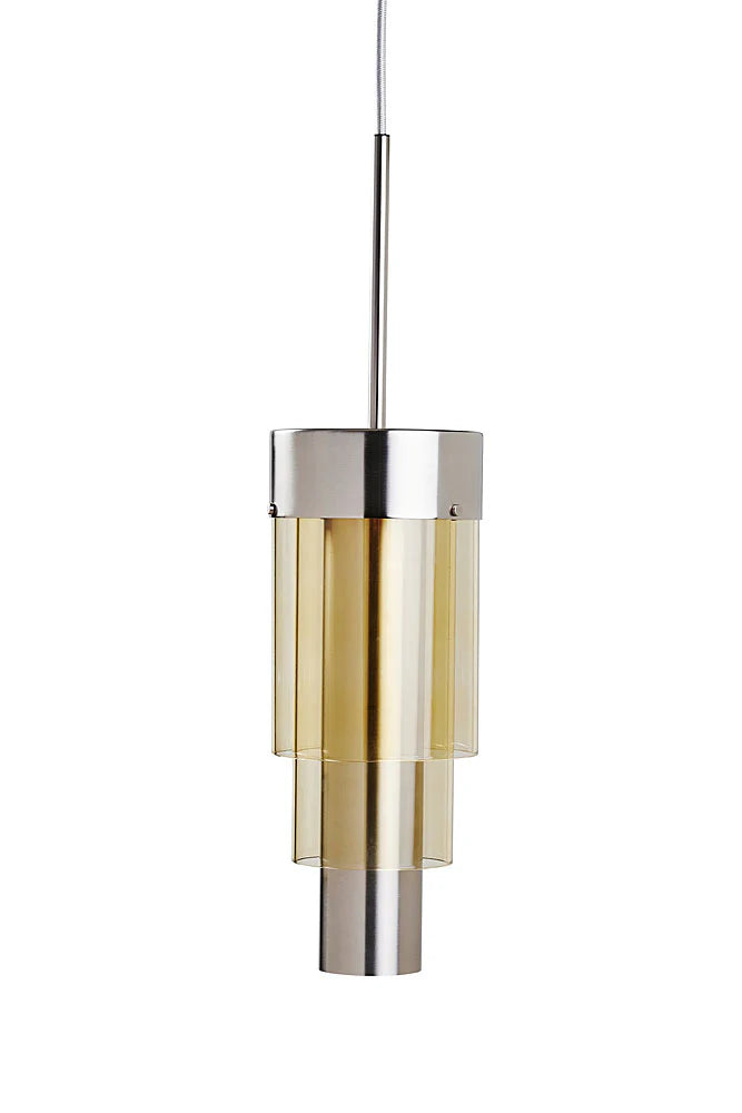 A-spire Pendant Light Golden Smoke & Brushed Silver - LA102012