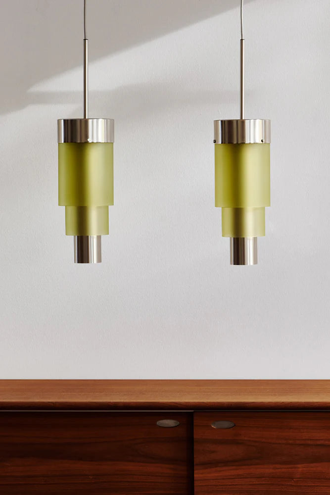 A-spire Pendant Light Sanded Olive & Brushed Silver - LA102015