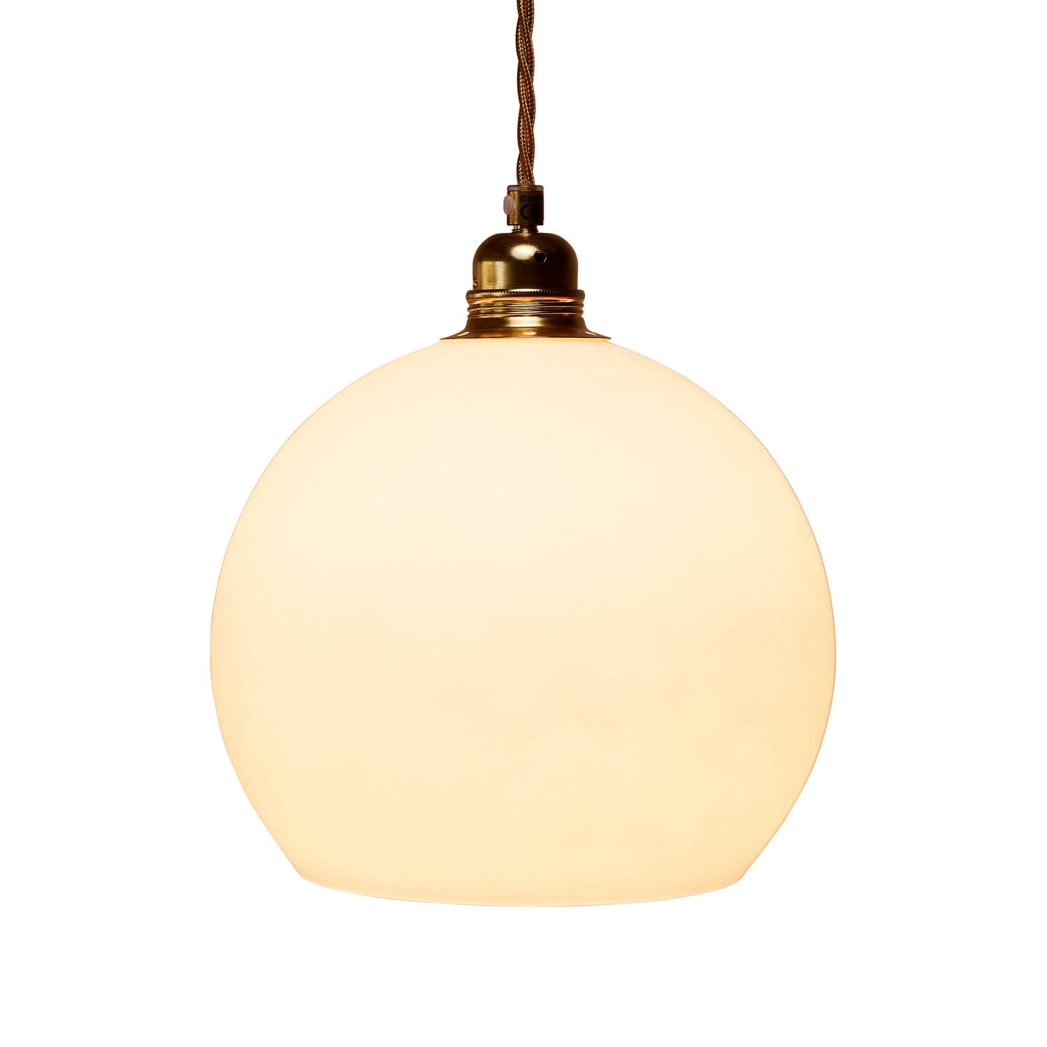 Rowan Medium Pendant Light Marshmallow & Matt Gold - LA102051