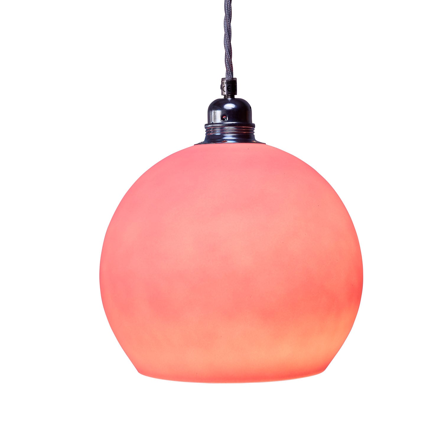 Rowan Medium Pendant Light Candy & Matt Silver - LA102054