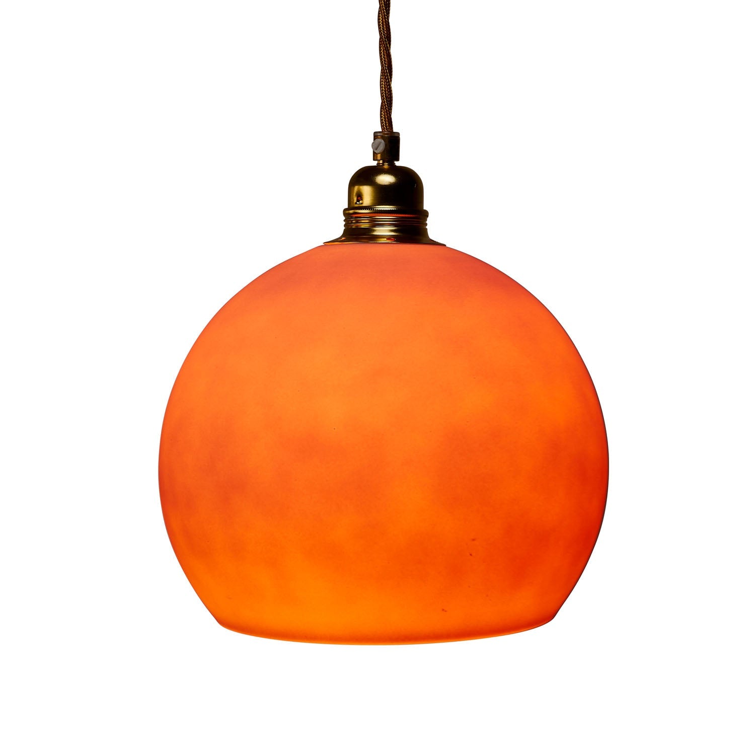 Rowan Medium Pendant Light Latte & Matt Gold - LA102055