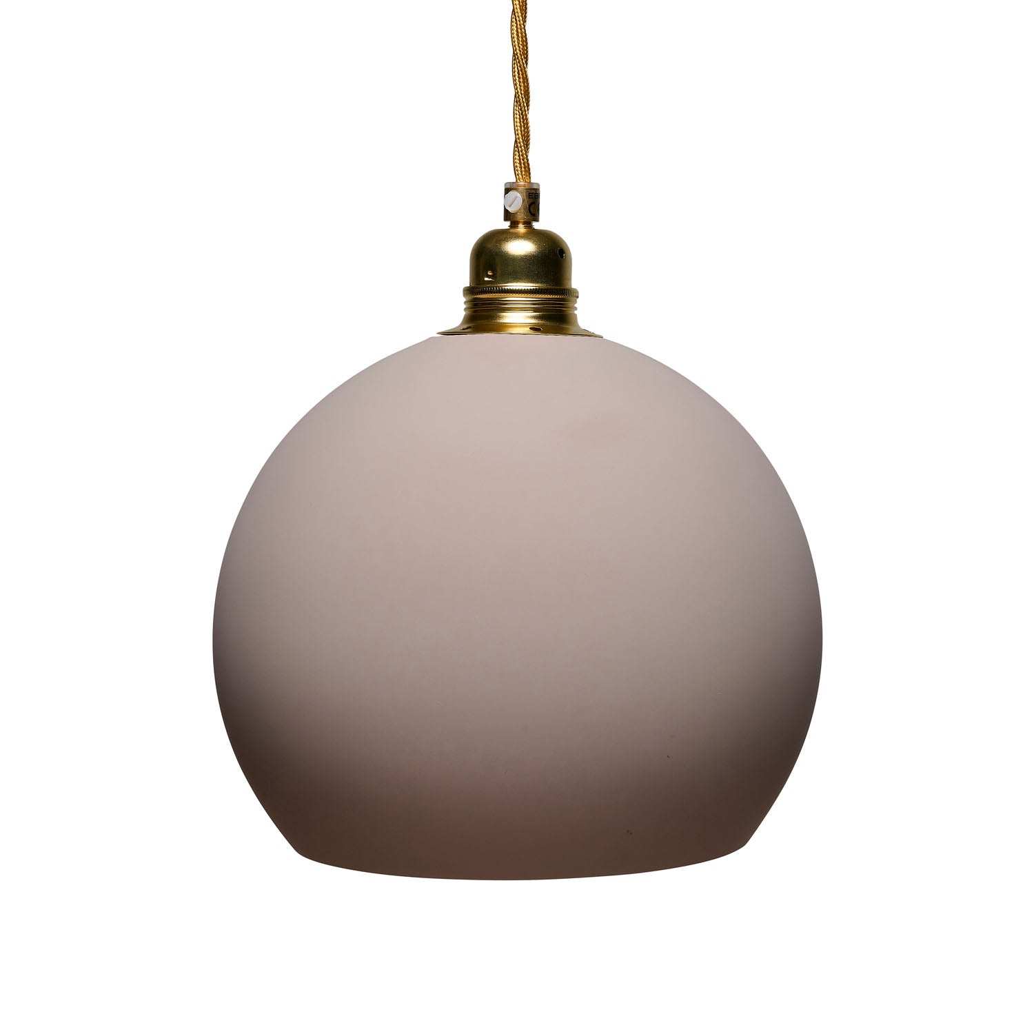 Rowan Medium Pendant Light Latte & Matt Gold - LA102055