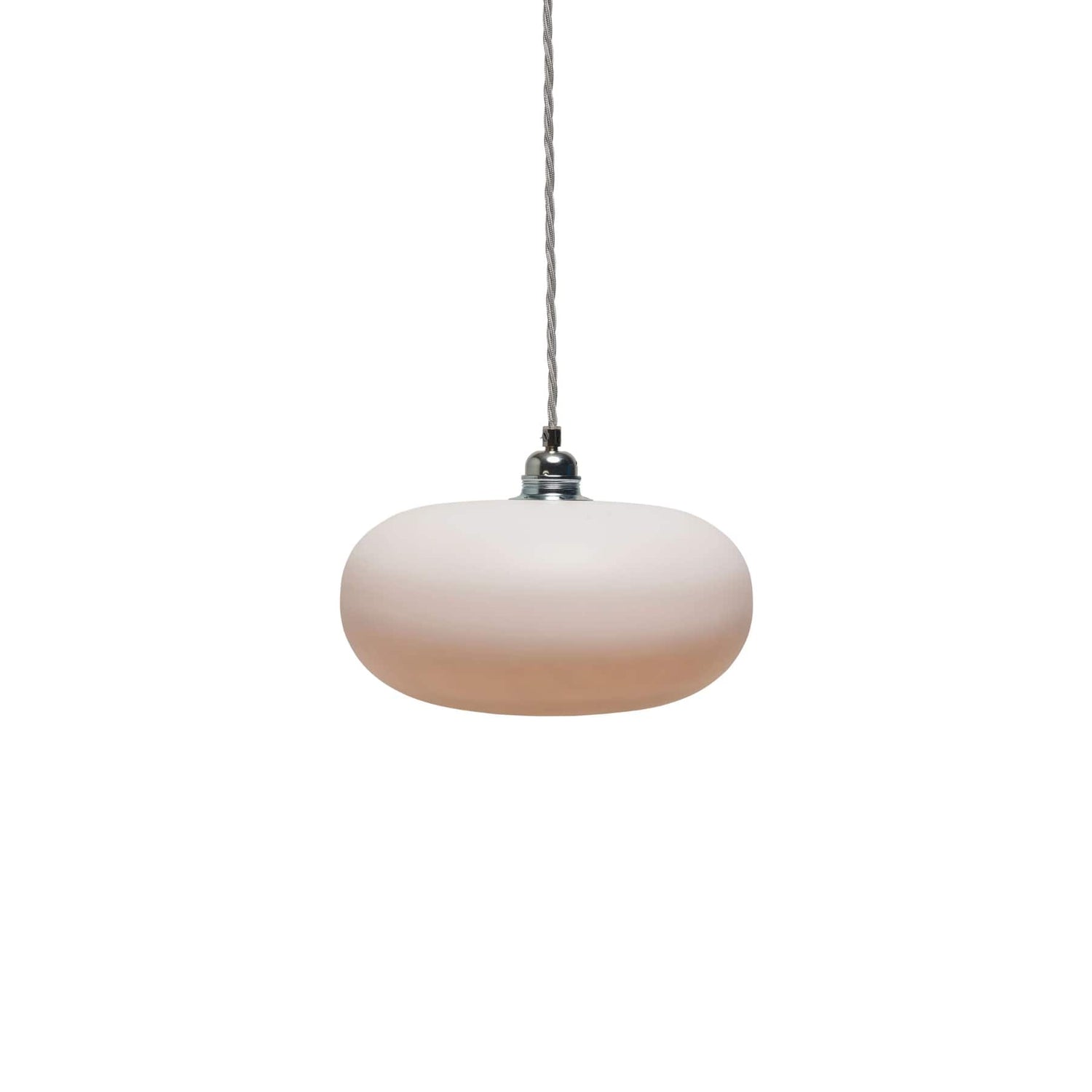 Horizon Medium Pendant Light Marshmallow & Matt Silver - LA102072