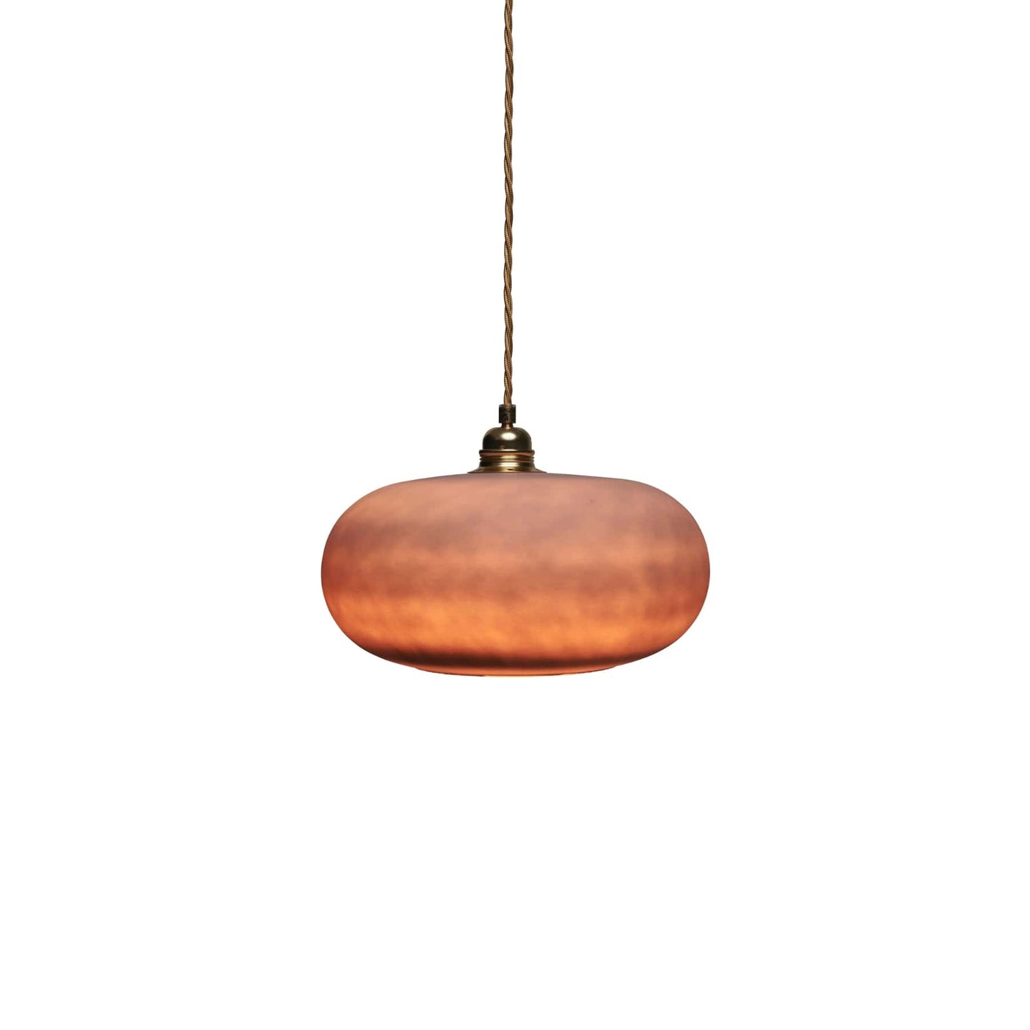 Horizon Medium Pendant Light Earl Grey & Matt Gold - LA102079