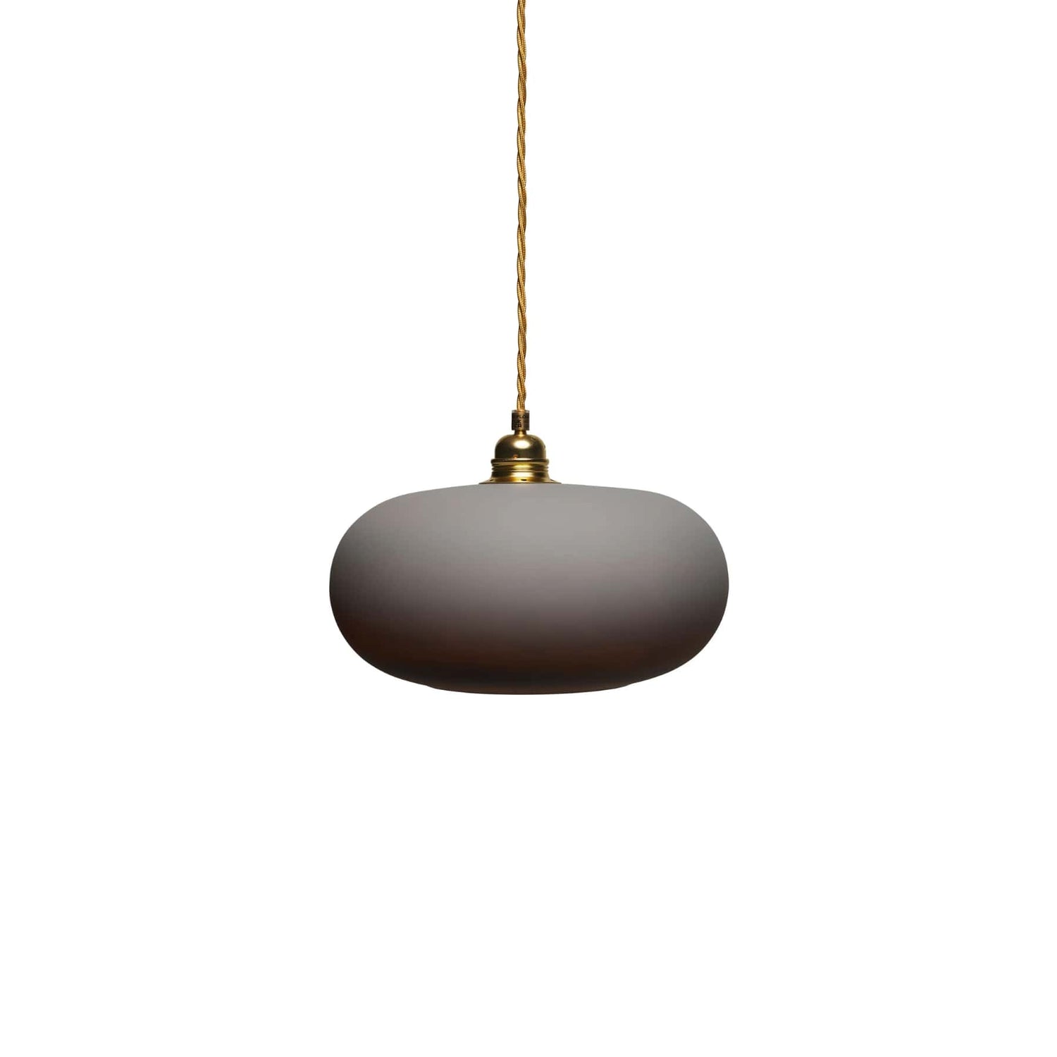 Horizon Medium Pendant Light Earl Grey & Matt Gold - LA102079