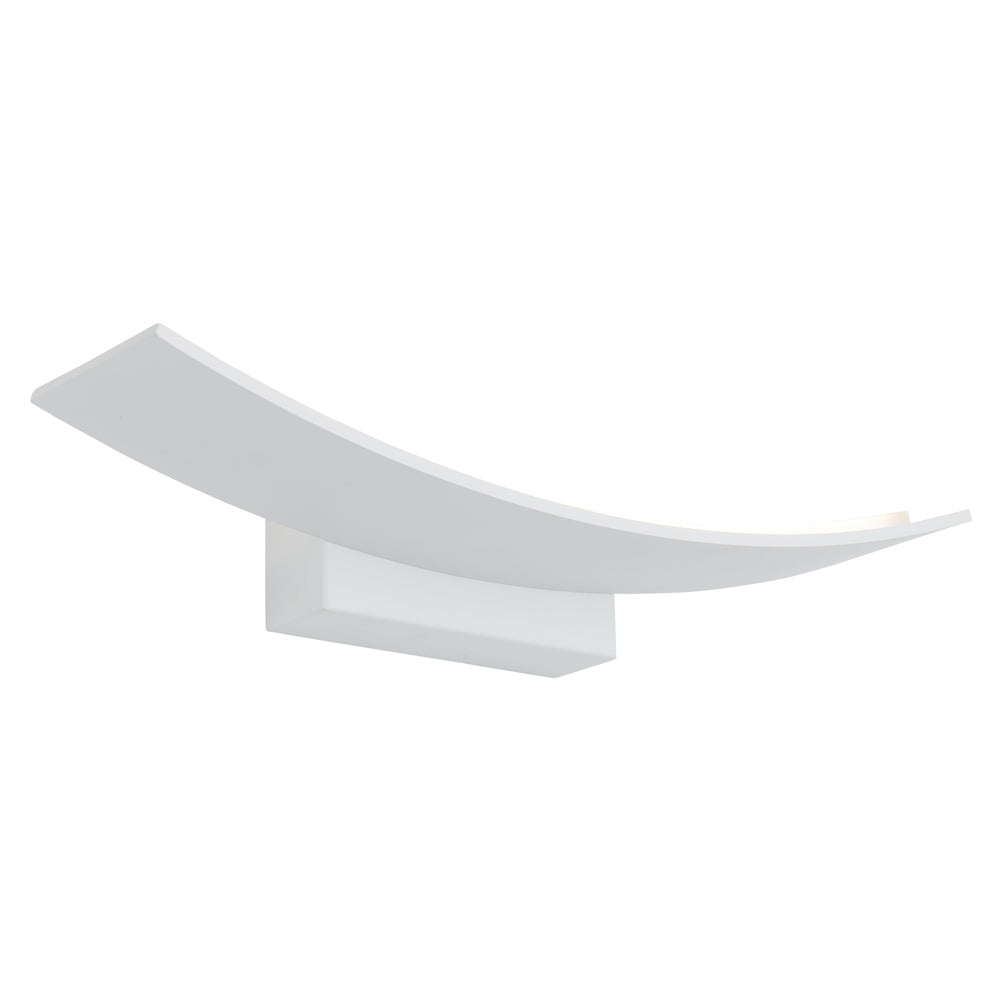 Larz 12W LED Wall Light White - LARZ12WLEDWHT