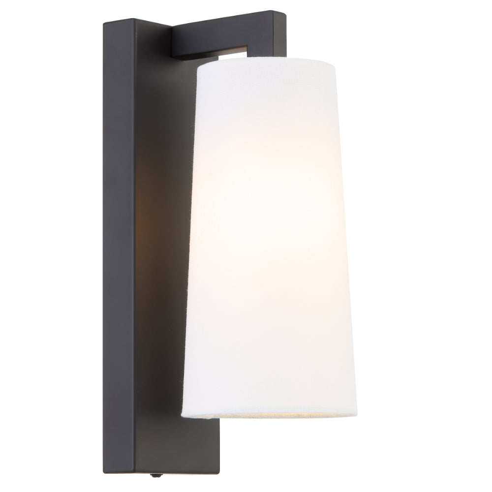 Lavis Wall Light Black Matt & Ivory - LAVIS WB-BKIV