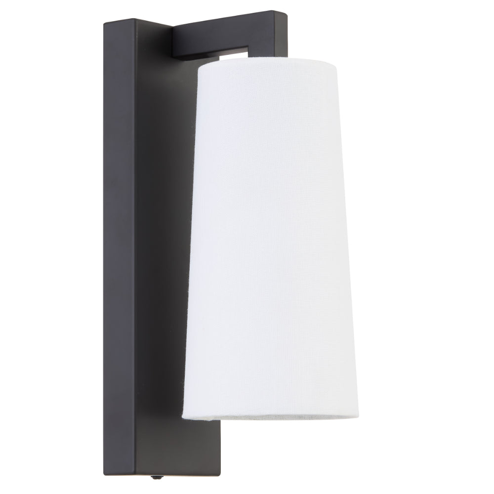 Lavis Wall Light Black Matt & Ivory - LAVIS WB-BKIV