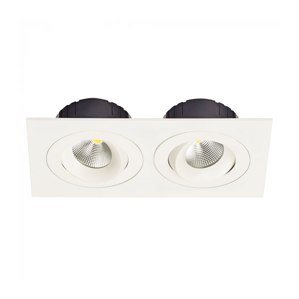 Downlight Frame 2 lights White - LDL-PLATE2-WH