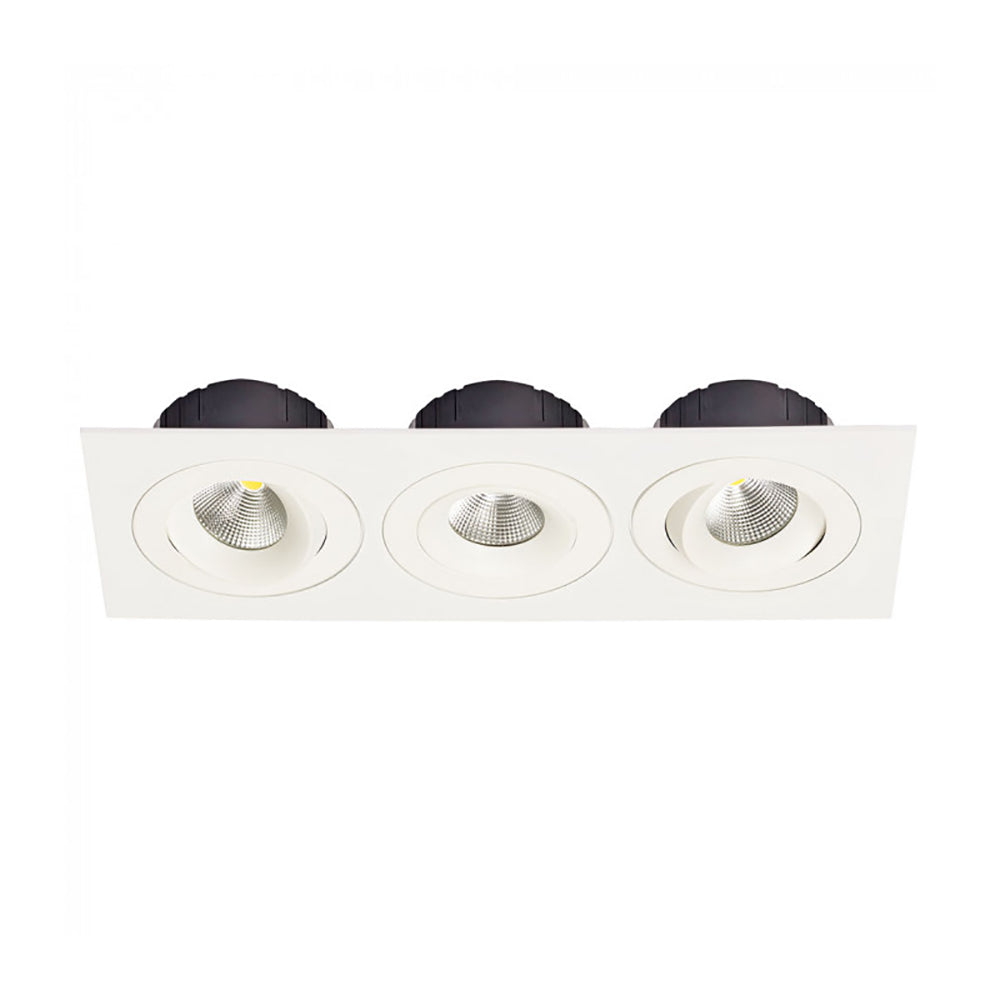 Downlight Frame 3 lights White - LDL-PLATE3-WH