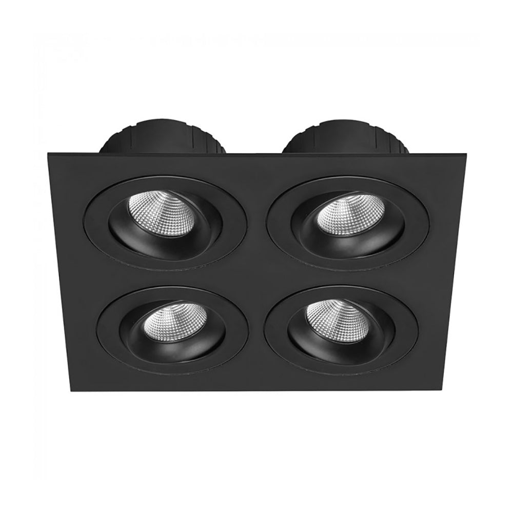 Downlight Frame 4 lights Black - LDL-PLATE4-BL