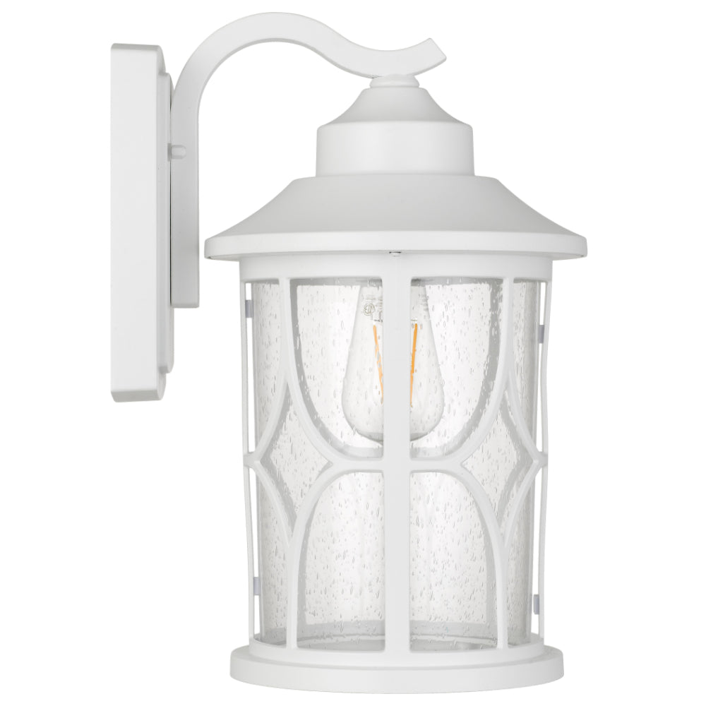 Buy Outdoor Wall Lanterns Australia Lenore Outdoor Wall Lantern W185mm White - LENORE EX215-WH