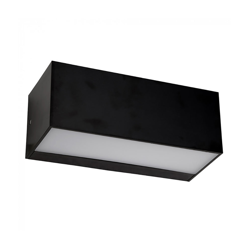 Buy Up / Down Wall Lights Australia Frankie Up & Down Wall 2 Lights 12W Black Polycarbonate 3000K - LH2300-BL