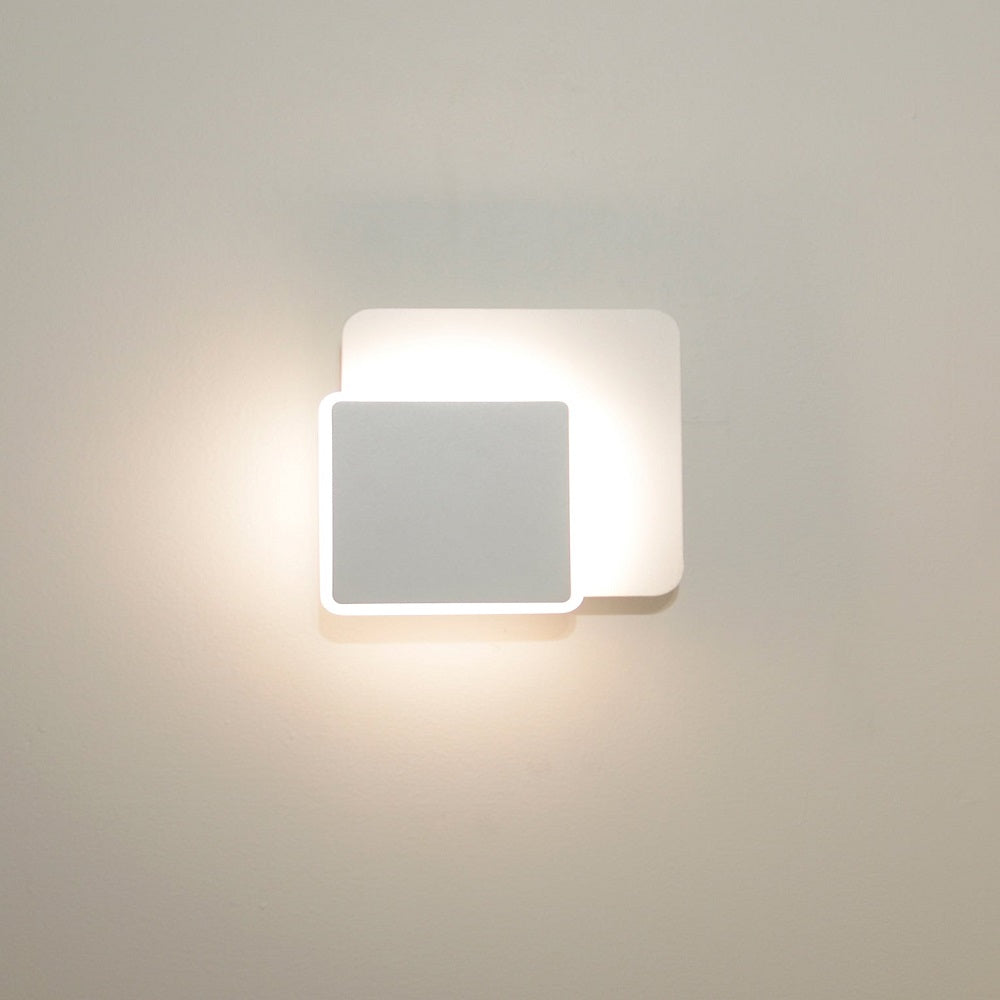 Lima Square Wall Light White Aluminium 3CCT - LIMA2