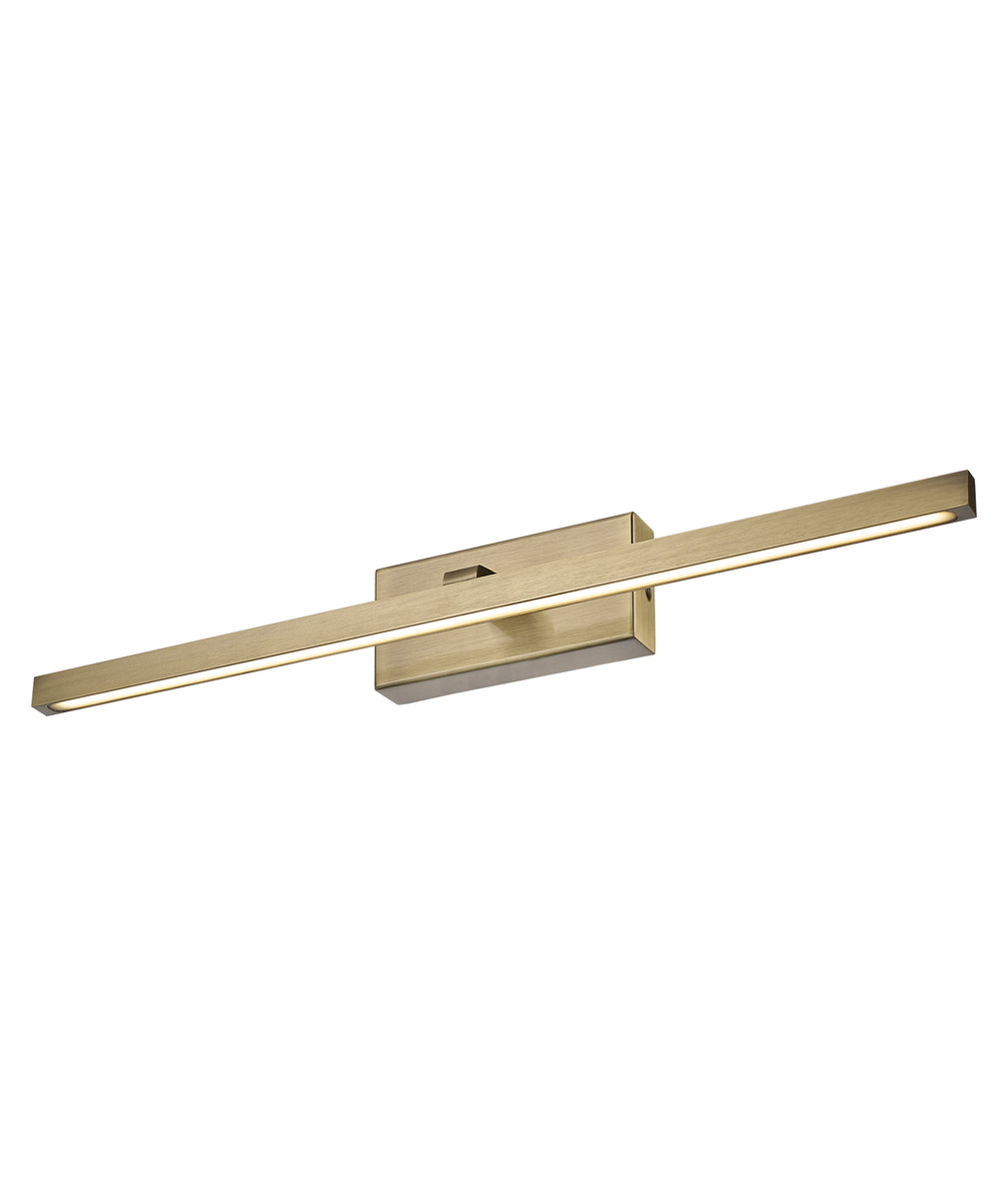 Lineal Small LED Bathroom Vanity Light 8W 3CCT Antique Brass - LINEAL4S
