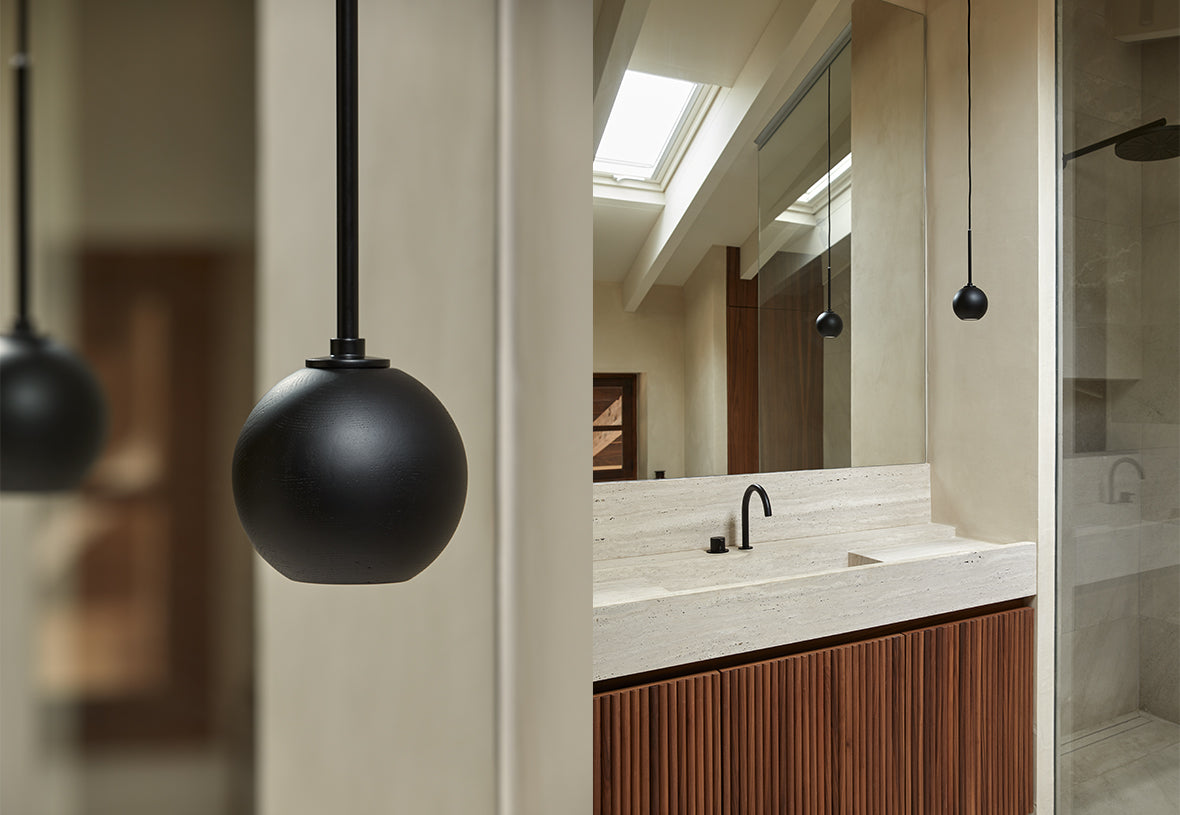 Lita LED Pendant 3W 3000K Matt Black or Walnut