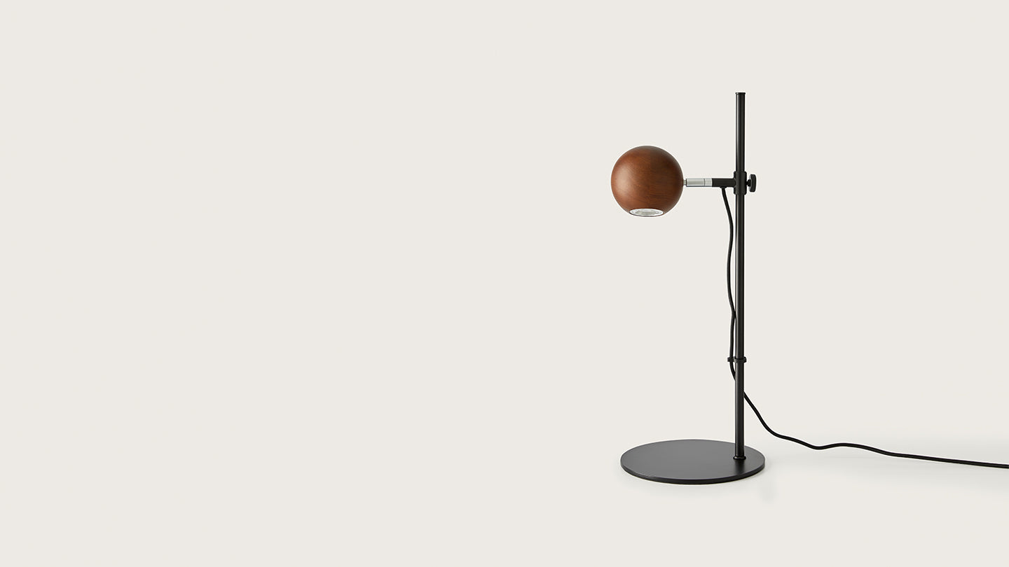 Lita LED Table Lamp 3W 3000K Matt Black or Walnut